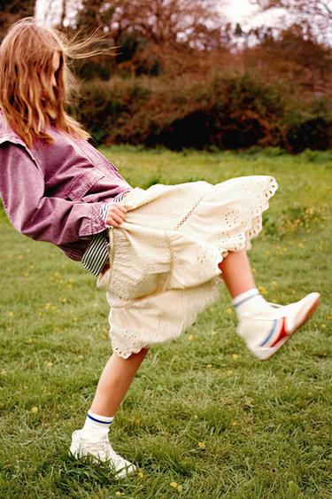 Zara Длинная юбка с вышивкой шитье купить с доставкой.