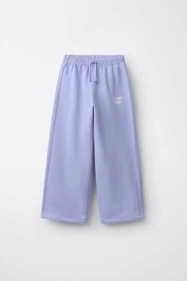 Брюки WIDE LEG с надписью