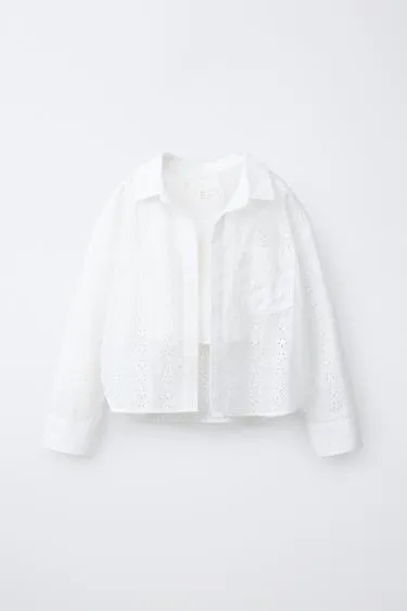 Комплект: рубашка и топ с вышивкой шиффли- Заказать в России