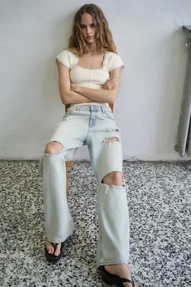 Трикотажный топ-корсет