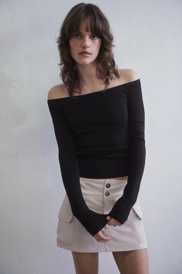 Топ с открытыми плечами