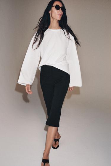 Zara Футболка реглан с длинными рукавами