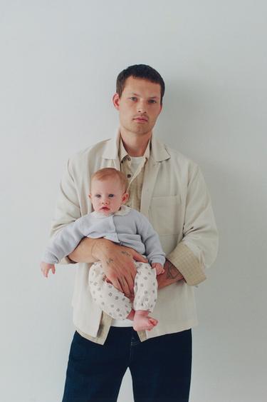 Брюки из рельефной ткани с принтом «кролики»- Заказать в России