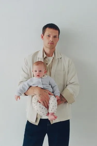 Брюки из рельефной ткани с принтом «кролики»