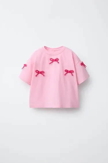 Футболка с бантами крючком- Заказать в России