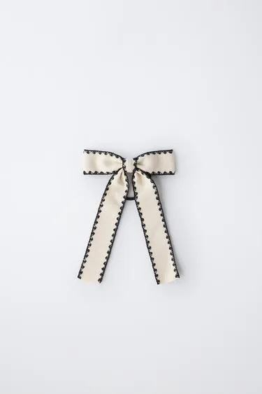 Резинка для волос с контрастным бантом- Заказать в России