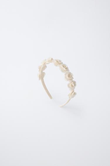 Zara Ободок с цветами