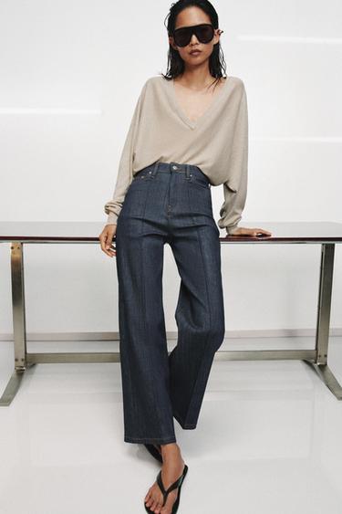 Zara Свитер из шерсти с V-образным вырезом купить с доставкой.