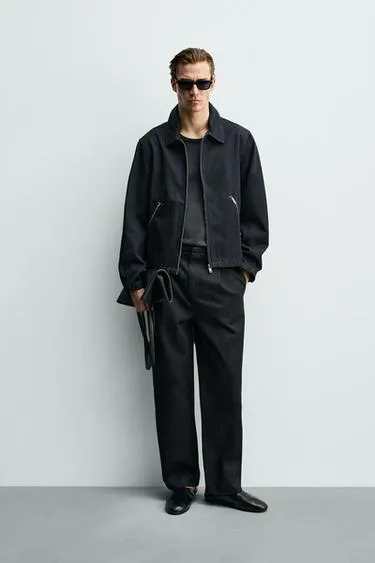 Джинсы чинос с контрастной отстрочкой