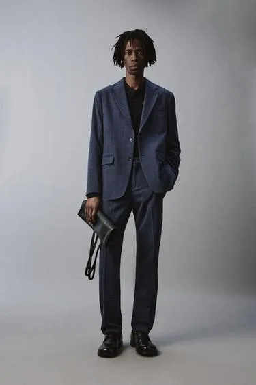 Костюмные брюки из рельефной ткани