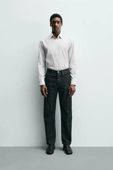 Рубашка из рельефной ткани EASY CARE- Заказать в России