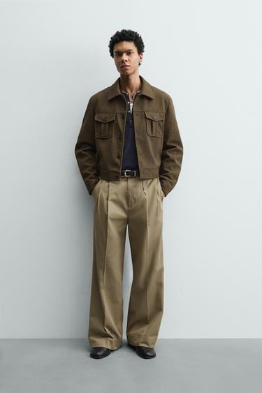 Укороченная куртка из искусственной кожи