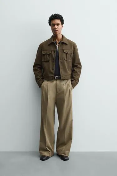 Брюки WIDE-FIT со складками