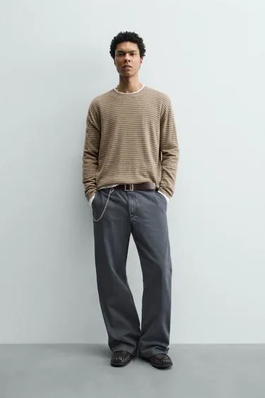 Жаккардовый свитер в полоску- Заказать в России