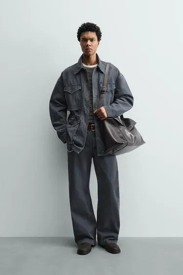 Брюки из вареного хлопка