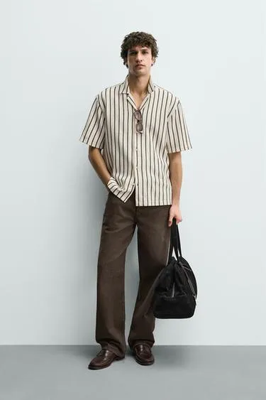 Рубашка из рельефной ткани