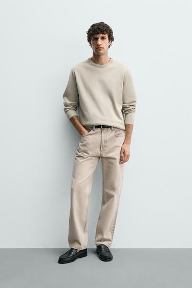 Zara Джинсы прямого кроя длиной до щиколотки  купить с доставкой.