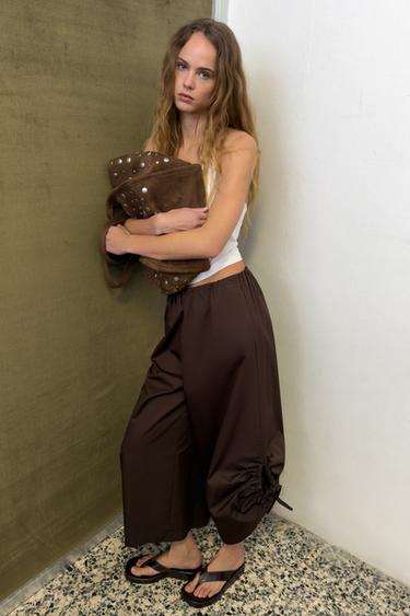 Zara Сандалии на платформе с ремешком