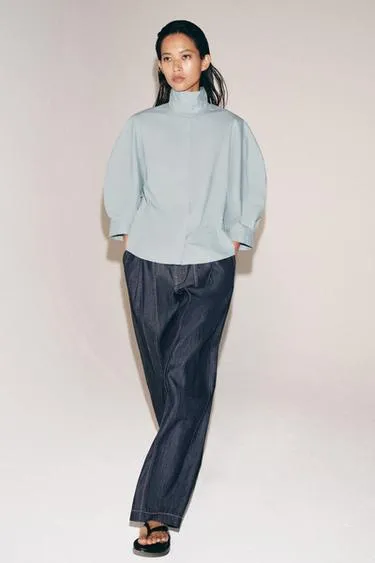 Рубашка с объемными рукавами ZW