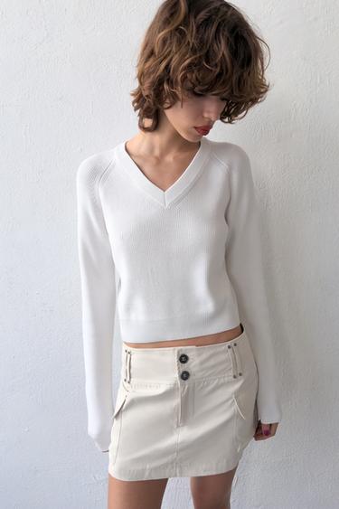 Zara Юбка-шорты с карманами купить с доставкой.