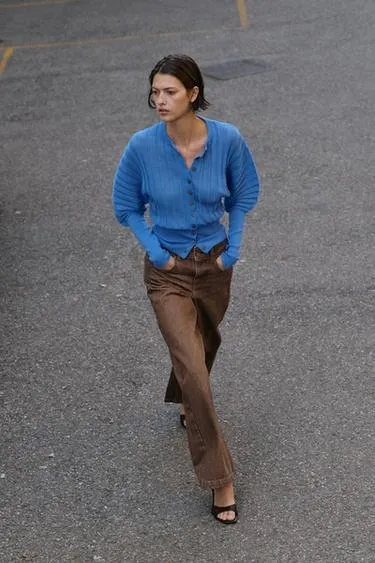 Джинсы Z1975 WIDE LEG со средней посадкой- Заказать в России