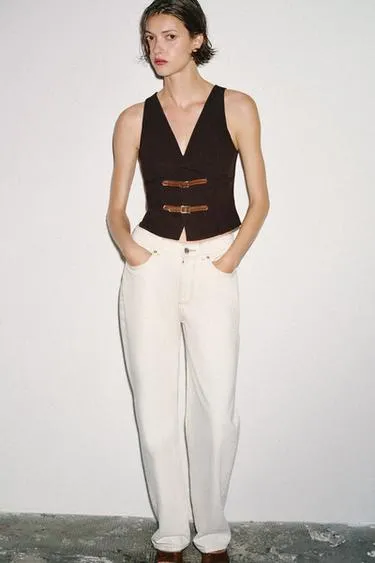 Топ с хлястиками- Заказать в России