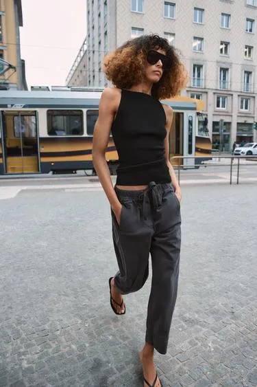 Брюки с эластичным поясом