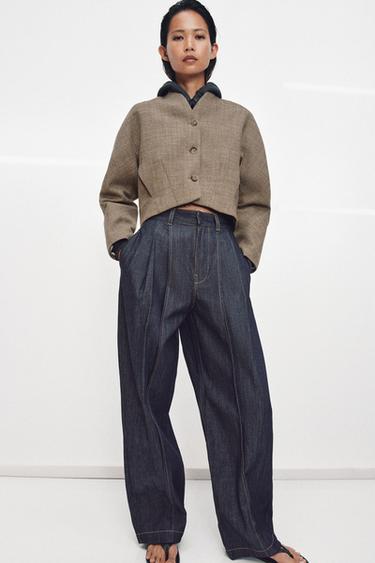 Zara Короткая куртка из шерсти — коллекция ZARA «ZW»