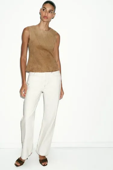 Топ из искусственной замши