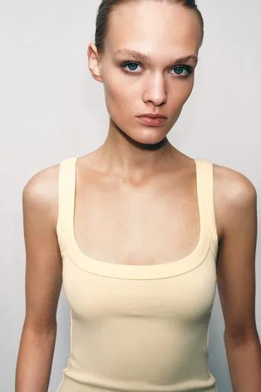 Топ из хлопка без рукавов- Заказать в России