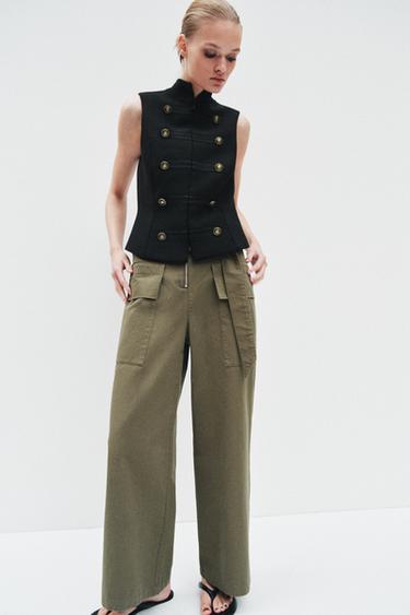 Zara Жилет с навесными петлями