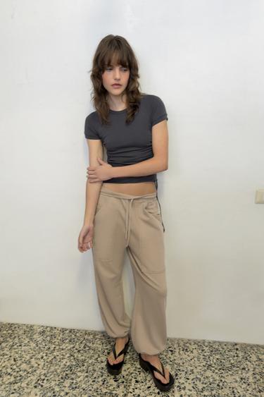 Zara Брюки-джоггеры с карманами купить с доставкой.