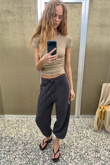 Zara Брюки-джоггеры с карманами купить с доставкой.