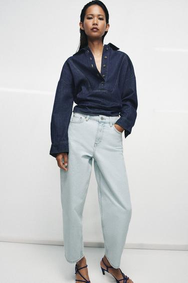 Zara Зауженные джинсы со средней посадкой — коллекция ZARA «ZW»