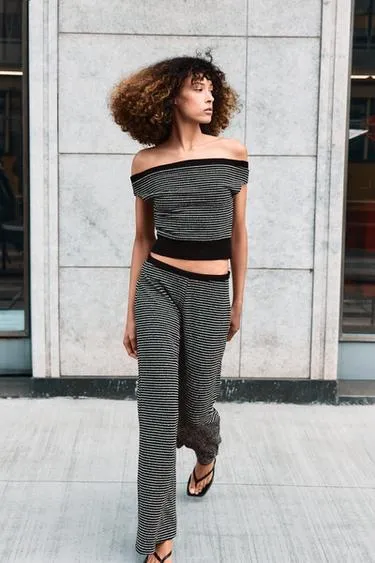 Топ букле в полоску