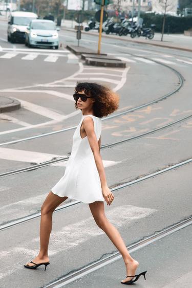 Zara Комбинированное платье годе купить с доставкой.