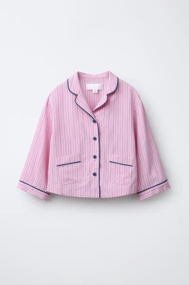 Рубашка с принтом в полоску- Заказать в России