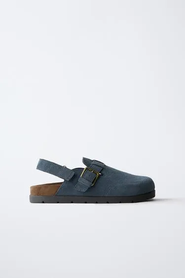 Замшевые сабо