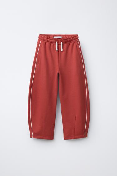 Zara Брюки  с контрастной отделкой