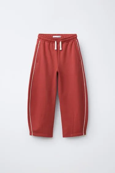 Брюки BARREL с контрастной отделкой- Заказать в России