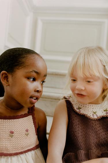 Комбинированное трикотажное платье- Заказать в России