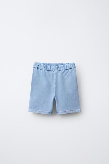 Zara Джинсовые легинсы-велосипедки купить с доставкой.