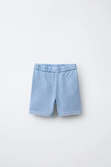 Джинсовые легинсы-велосипедки- Заказать в России