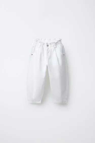 Джинсы BAGGY со сборкой на талии