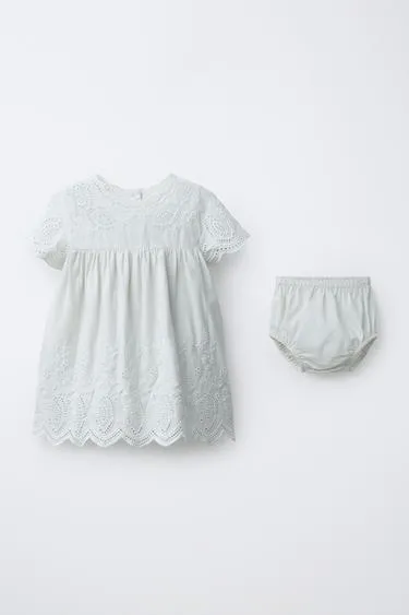 Платье из ажурной вышивки и трусики- Заказать в России