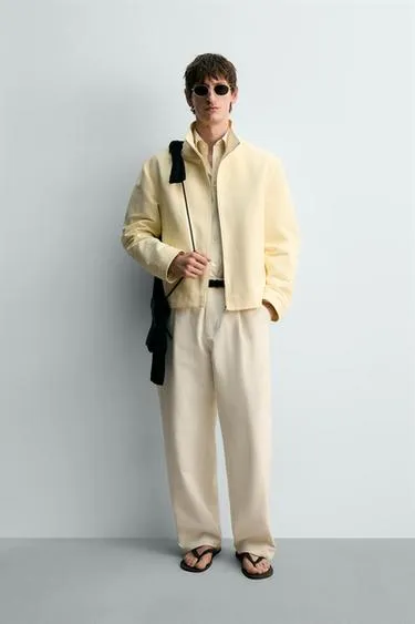 Брюки прямого кроя со складками - лимитированная серия