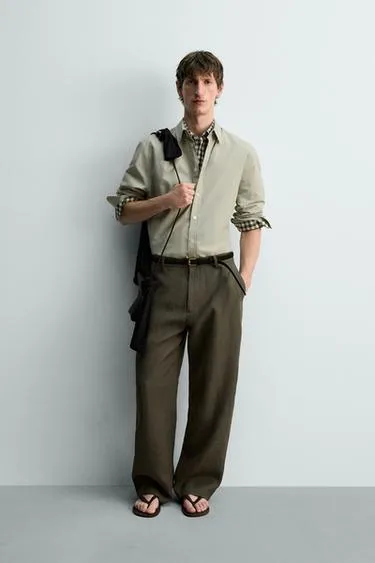 Рубашка классического кроя из поплина — лимитированная серия