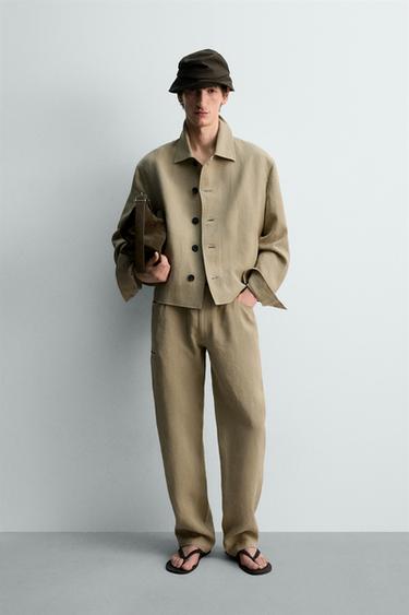 Zara Брюки баллон из 100% льна - лимитированная серия