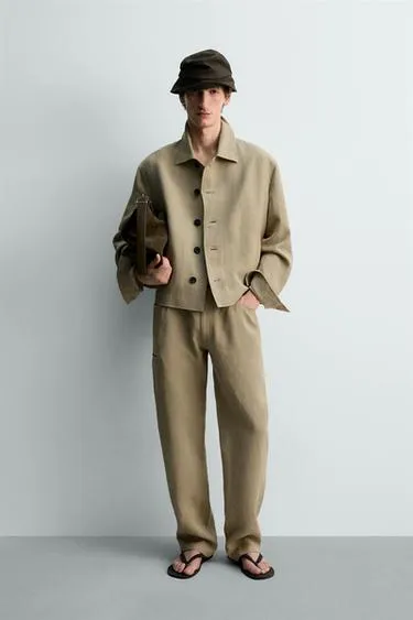 Брюки баллон из 100% льна - лимитированная серия- Заказать в России