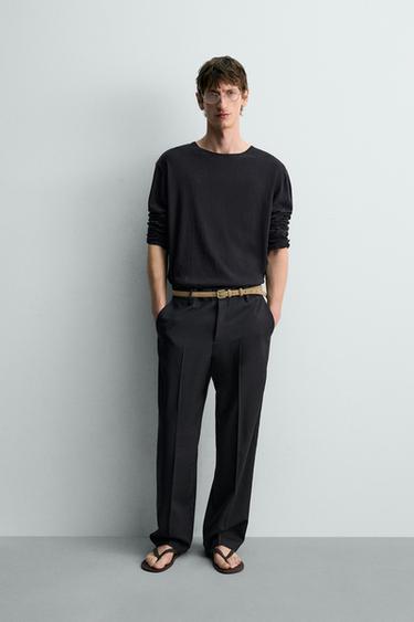 Zara Брюки прямого кроя из 100% шерсти — лимитированная серия